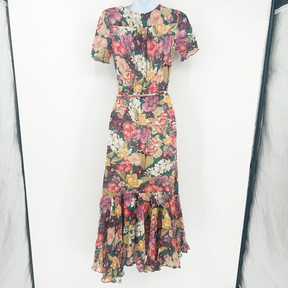 Johnny Was Jade Womens Boho Spring‎ Resortwear Strass Wrap Floral Maxi Dress XS - Picture 11 of 11